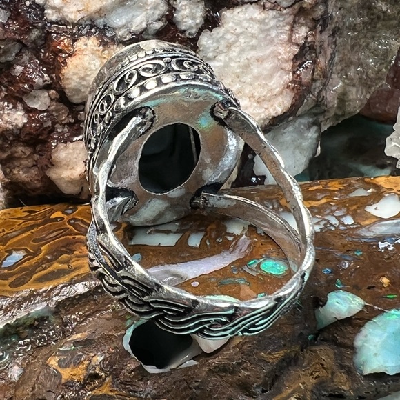 Larimar size 7.5 ring - Picture 4 of 4